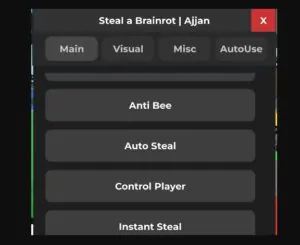 Steal a Brainrot Script Ajjans Duels – Instant Steal, Auto Play, Auto Win Duels, Spawner