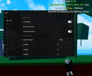 Blox Fruits Script by Roni – Auto Farm Level Working with xeno