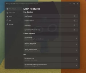 Dandy’s World Script Keyless 2026 – ESP Twisted, ESP Generators, Fake Cards
