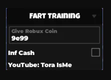 Fart Training Script keyless – inf cash