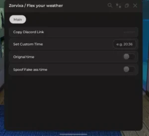 Flex Your Weather Script – Set Custom time