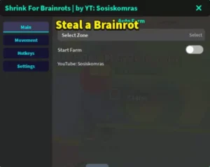 Shrink For Brainrots Script – Auto Farm