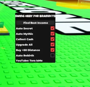 Swing obby for Brainrots Script Keyless – Auto secret, Auto mythic