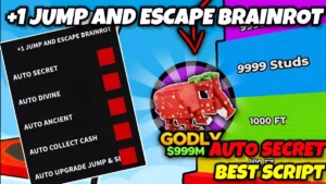 +1 Jump and Escape Brainrot Script – Auto collect cash