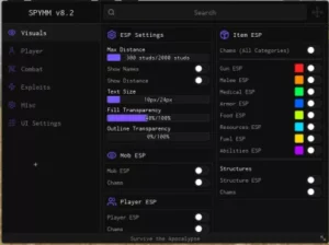 SPYMM Script OP Survive the apocalypse