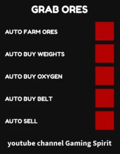 Auto Farm Grab Ores Script
