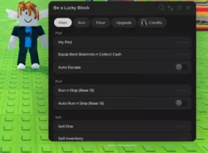 Be a Lucky Block Script (No Key) – Equip best brainrots n collect cash