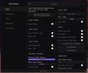 Blackhub Fisch script, instant reel working good