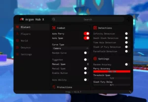 NEW! Blade Ball Argon Hub X Auto Parry (KEYLESS)