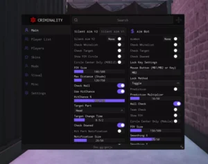 Criminality Script Keyless – Silent Aim, Rage Bot