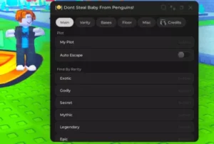 Dont Steal Baby from Penguins Script Keyless