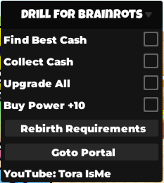 Drill for Brainrots Script keyless – Find Best Cash
