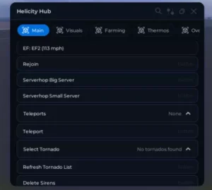 Helicity Hub Script – Auto Dodge Tornado