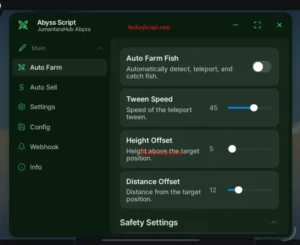 JumantaraHub – Abyss Script (No Key, Auto Fishing, Oxygen)