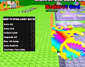 Jump to Steal Lucky Blocks Script Keyless – Auto collect Brainrot God