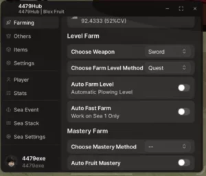 [KEYLESS] Blox Fruits 4479Hub