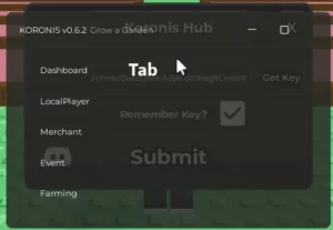 KORONIS Hub Grow a Garden Script – Auto Farm, Auto Harvest