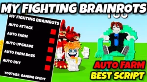 My Fighting Brainrots Auto attack script