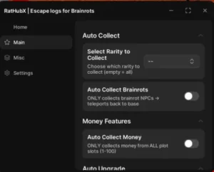 RatHub X Script for Escape Logs for Brainrots Script keyless