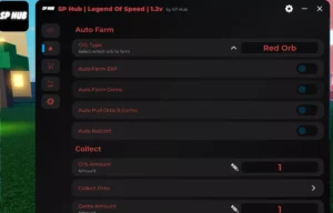 SP Hub Legends of Speed v1.2 Script