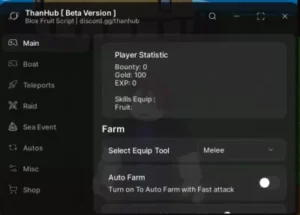Than Hub Script | Auto Farm Levels
