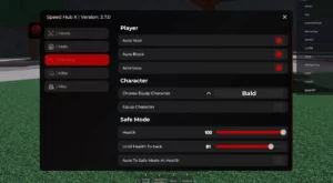 Speed X Hub Script | Auto Play to Kill, Teleport Player, Auto Dodge Attack