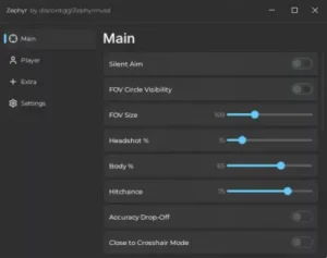 Zephyr Script for Hypershot | Silent Aim, Headshot
