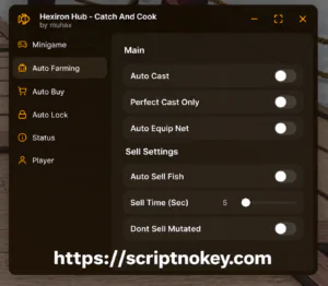Catch and Cook Auto Cast Script (No Keys) – Auto equip net