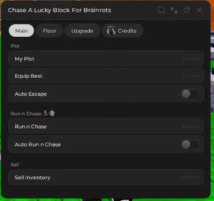 Chase a Lucky Block for Brainrots Script Keyless