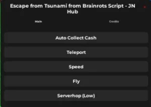 EScape from tsunami from brainrots script keyless