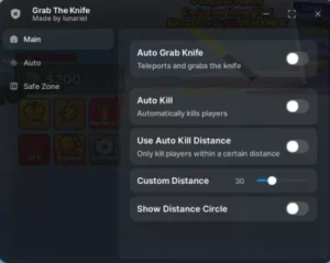 grab the knife Script keyless 2026 – Auto grab, Auto kill