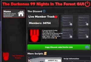 Roblox ,Script 99 Nights in the Forest by the darkness