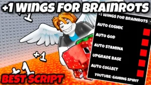 +1 Wings For Brainrots Auto Stamina Script