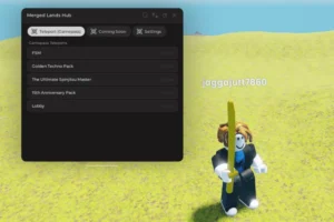 Merged lands Hub Script (Keyless) – FSM & Golden Techno Pack