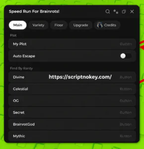 Speed Run for Brainrots Script keyless