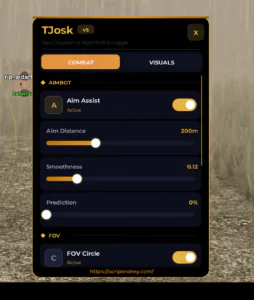 TJosk Aimbot ESP Script (No Keys) for Vagrant Survival 2026