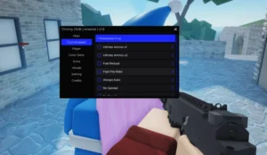 Arsenal Script | AutoFarm, Hitbox Size, Color Skins