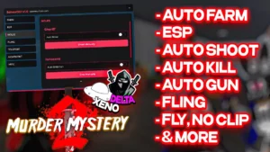 Auto Farm, ESP, Kill ALL, Fling, Auto Shoot, Fly, Noclip | Solvex GUI Murder Mystery 2