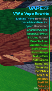 Bedwars OP Script by Vape v4