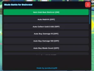 Item Grab Best Brainrot and Auto collect Gold