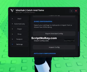 VinzHub Catch and Tame Instant Catch Script Keyless
