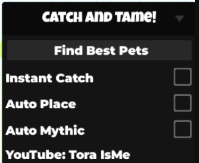 Catch and tame script – Find best pets