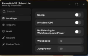 Funny Hub Keyless prison life script (After 2025 Update)