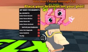 Get HEAVY for Brainrots Script (No Keys) – Auto Farm Secret & Auto Farm Ancient