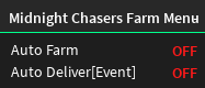 midnight chasers farm menu script keyless