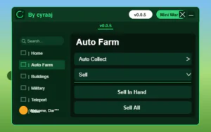 [💥] Mini War Script Cyraaj Hub [No Key] – Auto Farm, Buildings