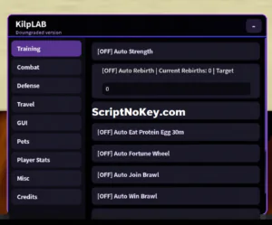 THE BEST KEYLESS MUSCLE LEGENDS SCRIPT ‘KilpLAB V1’