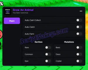 Grow An Animal Script by S0ftKillz – Auto Catch, Cash