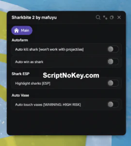 SharkBite 2 Auto kill shark script (No Keys)