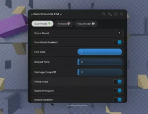 Gun Grounds FFA Script | Gun Mods Enabled, Reload Time, Aimbot